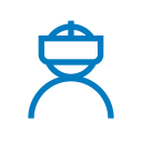 Reduced motion <br/>sickness in AR/VR icon